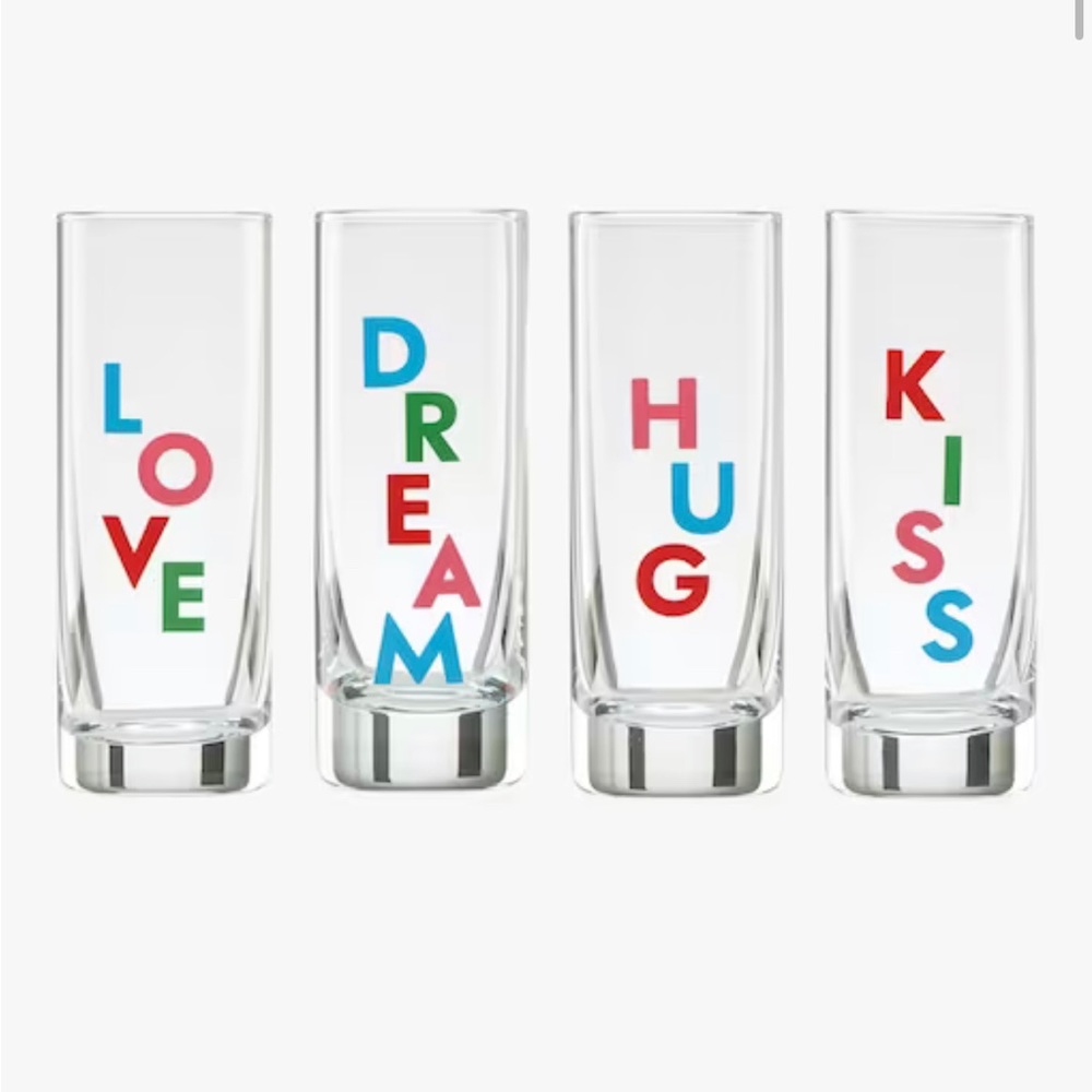 KATE SPADE shot glass set of 4